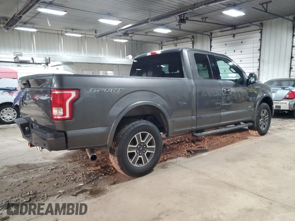 2016 Ford F-150 XLT with VIN 1FTEX1EP5GKF92460, listed as a Copart auction lot 47661165 with 127,986 mi miles and Salvage Title. Bid and sale history available at carsss.com. Image 3.