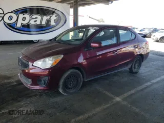 2020 Mitsubishi Mirage ES z VIN ML32F3FJ4LHF12624, wystawiony jako Copart lot #57864585 z przebiegiem 29 013 mil mil oraz Czysty tytuł • Clean title. Historia ofert i sprzedaży dostępna na DreamBid. Obrazek 1.