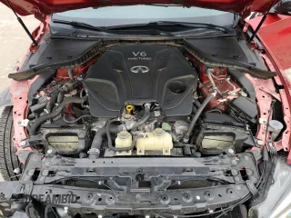 2020 Infiniti Q50 Red Sport 400 with VIN JN1FV7AP4LM630619, listed as a Copart auction lot 89322685 with 49,573 mi miles and Salvage title. Bid and sale history available at DreamBid. Image 12.