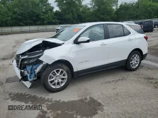 2022 Chevrolet Equinox LT with VIN 3GNAXUEV9NS173406, listed as a Copart auction lot 62290045 with 24,118 mi miles and Salvage title. Bid and sale history available at DreamBid. Image 1.