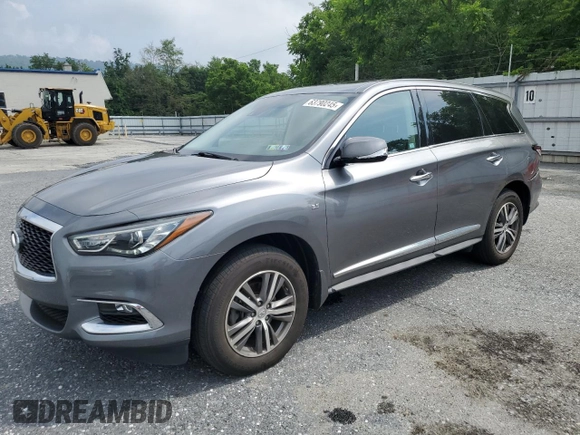 2020 Infiniti QX60 Luxe with VIN 5N1DL0MM4LC512641, listed as a Copart auction lot 63790245 with 101,694 mi miles and Salvage title. Bid and sale history available at DreamBid. Image 1.