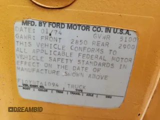 1974 Ford Ranger with VIN F10YNT61094, listed as a Copart auction lot 68050074 with 172,188 mi miles and Salvage Title. Bid and sale history available at DreamBid. Image 13.