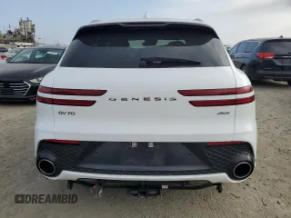2022 Genesis GV70 2.5T with VIN KMUMADTB9NU057748, listed as a Copart auction lot 50538125 with 30,387 mi miles and Salvage title. Bid and sale history available at DreamBid. Image 6.