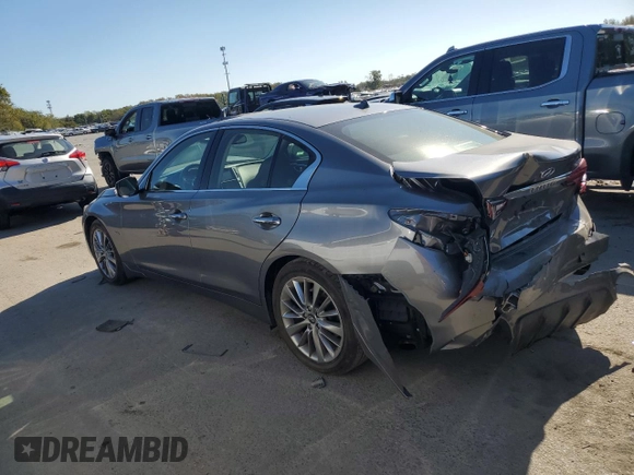 2018 Infiniti Q50 3.0t LUXE with VIN JN1EV7AR3JM431720, listed as a Copart auction lot 72119263 with 68,096 mi miles and Salvage Title. Bid and sale history available at carsss.com. Image 2.