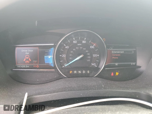 2016 Ford Explorer XLT with VIN 1FM5K7D87GGC82160, listed as a Copart auction lot 54827625 with 141,426 mi miles and Salvage Title. Bid and sale history available at carsss.com. Image 9.