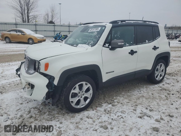 2020 Jeep Renegade Limited with VIN ZACNJBD1XLPL18706, listed as a Copart auction lot 88107385 with 64,236 mi miles and Non repairable. Bid and sale history available at DreamBid. Image 1.