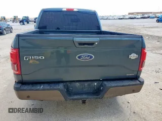 2015 Ford F-150 XLT with VIN 1FTEW1EF2FFA34289, listed as a Copart auction lot 56739435 with 120,293 mi miles and Salvage title. Bid and sale history available at DreamBid. Image 6.