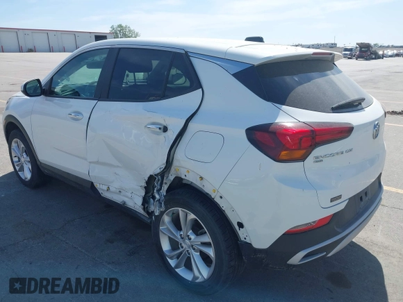 2022 Buick Encore GX Preferred with VIN KL4MMCSL0NB081828, listed as a IAAI auction lot 42252439 with 84,934 mi miles and . Bid and sale history available at DreamBid. Image 3.