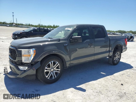 2021 Ford F-150 XL z VIN 1FTEW1CP6MFB40673, wystawiony jako Copart lot #49657215 z przebiegiem 54 083 mil mil oraz Nie do naprawy • Non repairable. Historia ofert i sprzedaży dostępna na DreamBid. Obrazek 1.