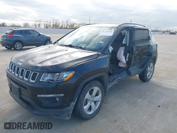 2020 Jeep Compass Latitude with VIN 3C4NJCBB7LT162363, listed as a IAAI auction lot 41253878 with 68,313 mi miles and . Bid and sale history available at DreamBid. Image 16.
