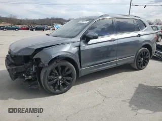 2021 Volkswagen Tiguan SE with VIN 3VV3B7AX3MM116051, listed as a Copart auction lot 47365115 with 25,243 mi miles and Salvage Title. Bid and sale history available at DreamBid. Image 1.