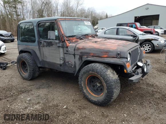 1997 Jeep Wrangler Sahara with VIN 1J4FY49S1VP526452, listed as a Copart auction lot 81983464 with 0 mi miles and Non Repairable. Bid and sale history available at carsss.com. Image 4.