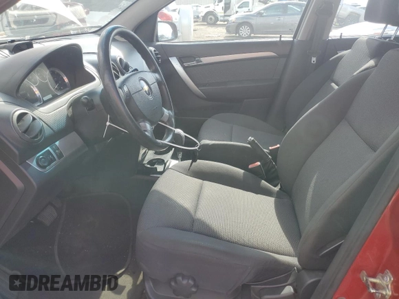 2010 Chevrolet Aveo 1LT with VIN KL1TD5DE2AB072903, listed as a Copart auction lot 55847315 with 122,618 mi miles and Clean Title. Bid and sale history available at DreamBid. Image 7.