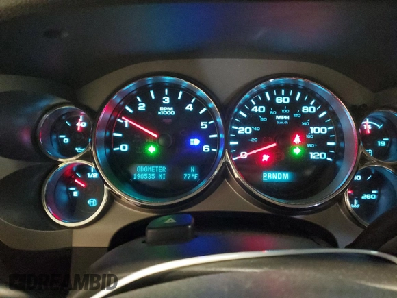 2012 Chevrolet Silverado 1500 LT with VIN 1GCRKSE06CZ257945, listed as a Copart auction lot 73126034 with 190,535 mi miles and Clean Title. Bid and sale history available at DreamBid. Image 9.