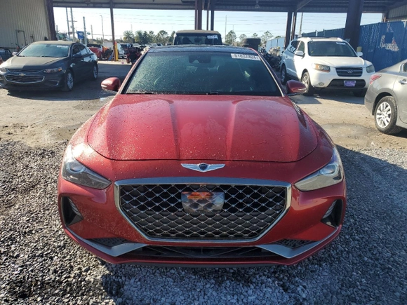 2019 Genesis G70 Advanced with VIN KMTG34LE1KU012126, listed as a Copart auction lot 81837404 with 73,898 mi miles and Non Repairable. Bid and sale history available at DreamBid. Image 5.