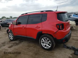 2018 Jeep Renegade Latitude with VIN ZACCJABBXJPJ15549, listed as a Copart auction lot 63361674 with 75,809 mi miles and Non repairable. Bid and sale history available at DreamBid. Image 2.