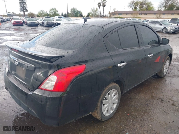 2019 Nissan Versa Sedan SV with VIN 3N1CN7AP6KL802709, listed as a IAAI auction lot 41818338 with 127,358 mi miles. Bid and sale history available at carsss.com. Image 4.