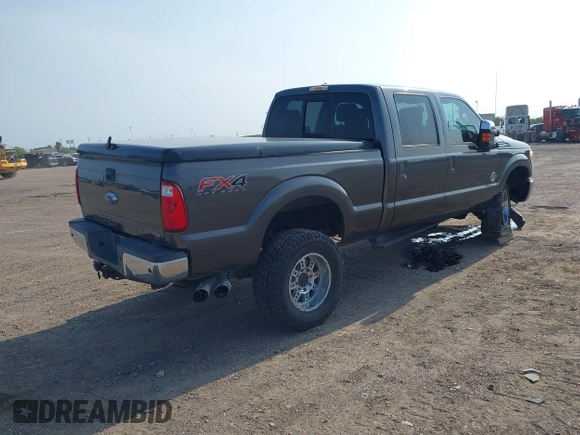 2015 Ford F-250 Lariat with VIN 1FT7W2BT7FEB92903, listed as a IAAI auction lot 42173147 with 132,674 mi miles and . Bid and sale history available at DreamBid. Image 4.