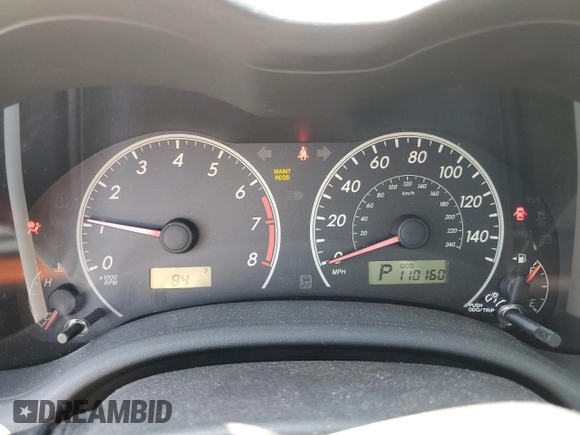 2011 Toyota Corolla L with VIN JTDBU4EE2BJ090483, listed as a Copart auction lot 49170345 with 110,160 mi miles and Salvage Title. Bid and sale history available at carsss.com. Image 9.