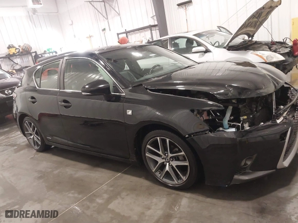 2015 Lexus CT 200h Hybrid with VIN JTHKD5BH3F2226672, listed as a IAAI auction lot 41615836 with 85,232 mi miles. Bid and sale history available at carsss.com. Image 14.