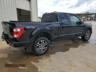 2023 Ford F-150 XL with VIN 1FTEX1CP4PKD57678, listed as a Copart auction lot 52017545 with 21,553 mi miles and Clean title. Bid and sale history available at DreamBid. Image 3.