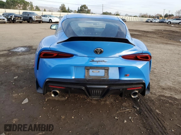 2021 Toyota GR Supra 3.0 with VIN WZ1DB0C09MW036605, listed as a Copart auction lot 86576844 with 31,520 mi miles and Salvage Title. Bid and sale history available at carsss.com. Image 6.