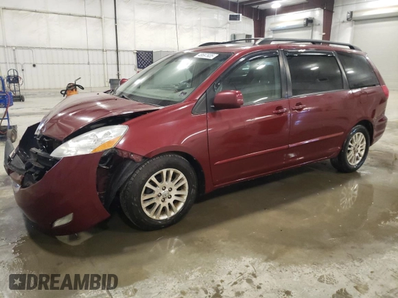 2008 Toyota Sienna XLE with VIN 5TDZK22C48S179740, listed as a Copart auction lot 48697935 with 203,777 mi miles and Salvage Title. Bid and sale history available at carsss.com. Image 1.