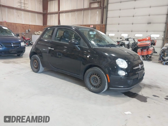 2013 FIAT 500 Pop with VIN 3C3CFFAR5DT515567, listed as a IAAI auction lot 42159883 with 187,433 mi miles. Bid and sale history available at carsss.com. Image 1.