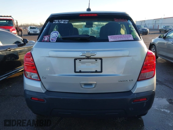 2016 Chevrolet Trax LS with VIN 3GNCJKSB6GL224009, listed as a IAAI auction lot 41312755 with 121,159 mi miles. Bid and sale history available at carsss.com. Image 16.
