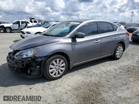 2019 Nissan Sentra S with VIN 3N1AB7AP3KY236382, listed as a Copart auction lot 50980355 with 48,479 mi miles and Salvage Title. Bid and sale history available at carsss.com. Image 1.
