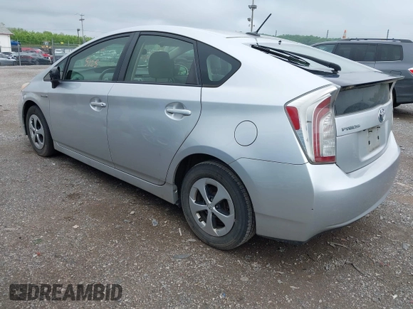 2012 Toyota Prius One with VIN JTDKN3DU0C5452398, listed as a IAAI auction lot 42195125 with 223,632 mi miles. Bid and sale history available at carsss.com. Image 3.
