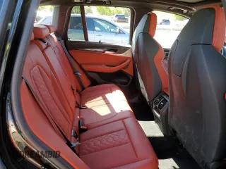 2021 BMW X3 M with VIN 5YMTS0C04M9H92362, listed as a Copart auction lot 55952494 with 18,626 mi miles and Salvage Title. Bid and sale history available at carsss.com. Image 10.