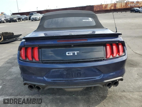 2018 Ford Mustang GT Premium with VIN 1FATP8FF0J5166385, listed as a Copart auction lot 53189035 with 93,417 mi miles and Salvage title. Bid and sale history available at DreamBid. Image 6.