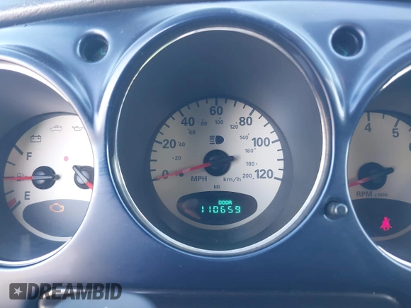 2003 Chrysler PT Cruiser Touring with VIN 3C4FY58B63T654207, listed as a IAAI auction lot 41695569 with 110,659 mi miles. Bid and sale history available at carsss.com. Image 7.