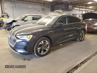 2020 Audi e-tron Sportback Premium Plus z VIN WA12ABGE1LB036124, wystawiony jako Copart lot #49751064 z przebiegiem 46 880 mil mil oraz . Historia ofert i sprzedaży dostępna na DreamBid. Obrazek 1.