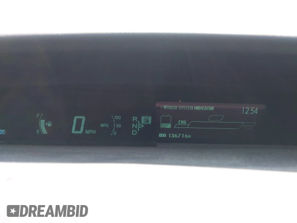 2010 Toyota Prius Four with VIN JTDKN3DU3A1095903, listed as a IAAI auction lot 42162529 with 136,716 mi miles and . Bid and sale history available at DreamBid. Image 7.