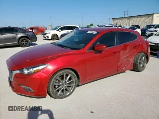 2018 Mazda 3 Touring with VIN 3MZBN1L38JM184671, listed as a Copart auction lot 52008405 with 114,292 mi miles and Salvage Title. Bid and sale history available at DreamBid. Image 1.