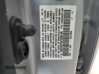2015 Honda Civic Sedan LX with VIN 19XFB2F53FE006166, listed as a Copart auction lot 45543635 with 159,965 mi miles and Salvage Title. Bid and sale history available at carsss.com. Image 14.