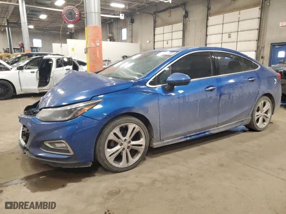 2016 Chevrolet Cruze Premier with VIN 1G1BG5SM4G7323186, listed as a Copart auction lot 42174205 with 144,175 mi miles and Salvage Title. Bid and sale history available at carsss.com. Image 1.