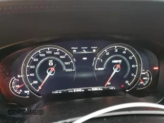 2019 BMW M5 with VIN WBSJF0C51KB446961, listed as a Copart auction lot 81763294 with 81,945 mi miles and Salvage Title. Bid and sale history available at carsss.com. Image 9.