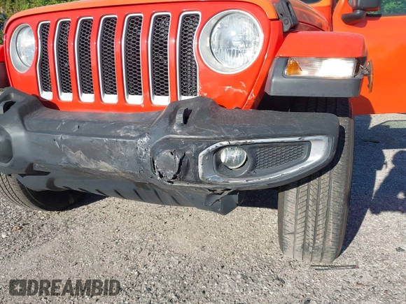 2018 Jeep Wrangler Unlimited Sahara with VIN 1C4HJXEG3JW323634, listed as a IAAI auction lot 41853471 with 126,531 mi miles. Bid and sale history available at carsss.com. Image 6.