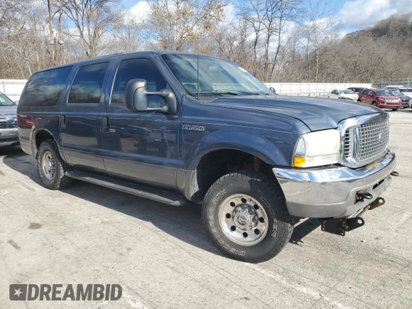2003 Ford Excursion XLT with VIN 1FMNU41S73EB25176, listed as a Copart auction lot 79601554 with 326,945 mi miles and Salvage Title. Bid and sale history available at DreamBid. Image 4.