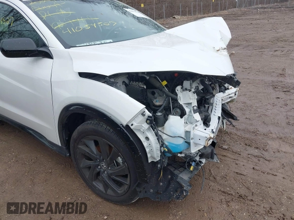 2022 Honda HR-V Sport with VIN 3CZRU6H18NM769419, listed as a IAAI auction lot 41054527 with 16,258 mi miles and . Bid and sale history available at carsss.com. Image 17.