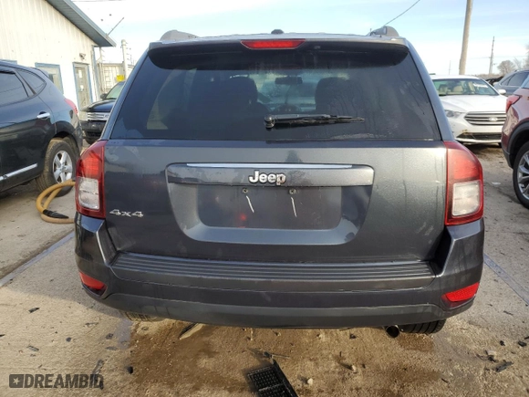 2014 Jeep Compass Sport with VIN 1C4NJDBB7ED673909, listed as a Copart auction lot 43391955 with 253,203 mi miles and Salvage Title. Bid and sale history available at carsss.com. Image 6.