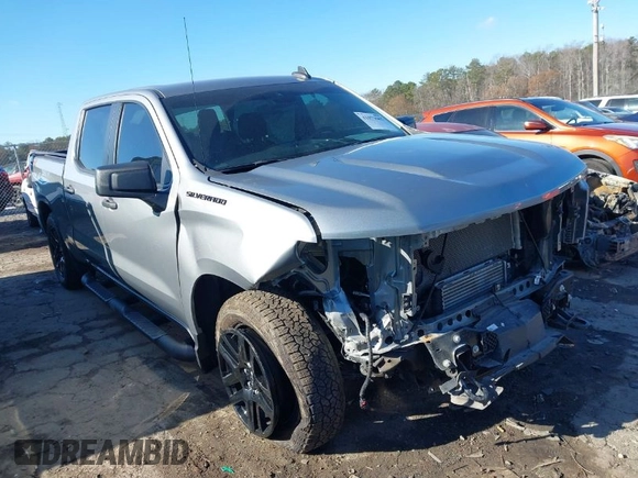 2024 Chevrolet Silverado 1500 Custom with VIN 1GCPDBEK4RZ233798, listed as a IAAI auction lot 41073685 with 33,194 mi miles and . Bid and sale history available at DreamBid. Image 1.