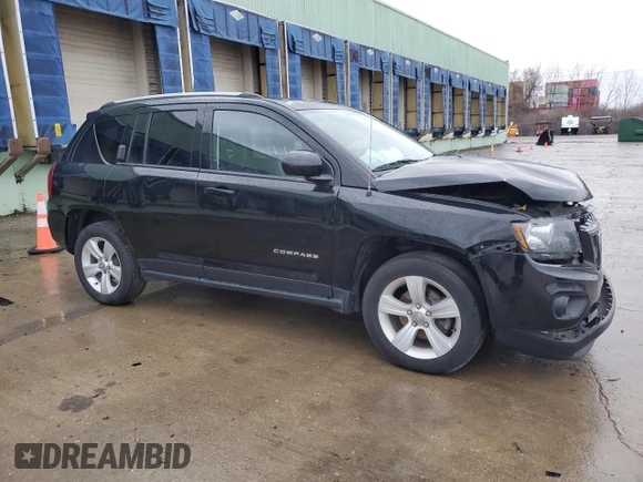 2016 Jeep Compass Latitude with VIN 1C4NJCEB7GD664653, listed as a Copart auction lot 87313664 with 64,580 mi miles and Salvage Title. Bid and sale history available at carsss.com. Image 4.