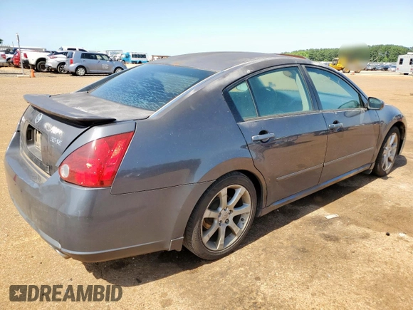 2007 Nissan Maxima SE with VIN 1N4BA41E87C801989, listed as a Copart auction lot 56366975 with Not provided miles and Salvage title. Bid and sale history available at DreamBid. Image 3.