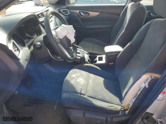 2016 Nissan Rogue SV with VIN KNMAT2MV4GP599449, listed as a Copart auction lot 43817365 with 163,844 mi miles and Salvage Title. Bid and sale history available at carsss.com. Image 7.