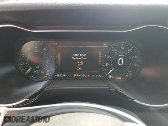2019 Ford Mustang GT Premium with VIN 1FATP8FF7K5171956, listed as a Copart auction lot 53795495 with 45,822 mi miles and Salvage Title. Bid and sale history available at DreamBid. Image 9.
