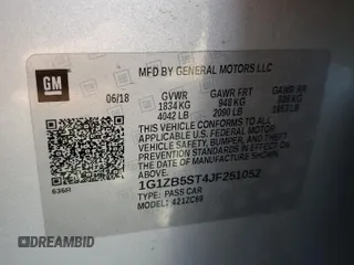 2018 Chevrolet Malibu LS with VIN 1G1ZB5ST4JF251052, listed as a Copart auction lot 43514615 with 136,434 mi miles and Salvage Title. Bid and sale history available at DreamBid. Image 12.